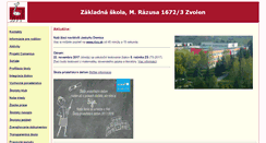 Desktop Screenshot of 6zs-zvolen.sk
