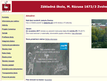 Tablet Screenshot of 6zs-zvolen.sk